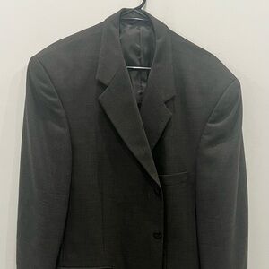 Innocenti for Tom James 100% Wool Blazer Men’s Gray Textured Classic Sport Coat